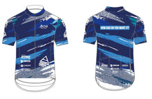 Lade das Bild in den Galerie-Viewer, Triathlon Wittenberg Boe "GAVIA" Regentrikot Kurzarm blau