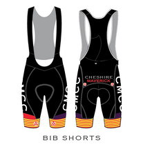 Lade das Bild in den Galerie-Viewer, CHESHIRE MAVERICKS TEAM BIB SHORTS (MALLORCA)
