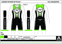Lade das Bild in den Galerie-Viewer, CADENCE TEAM TRI SUIT - FRONT ZIP
