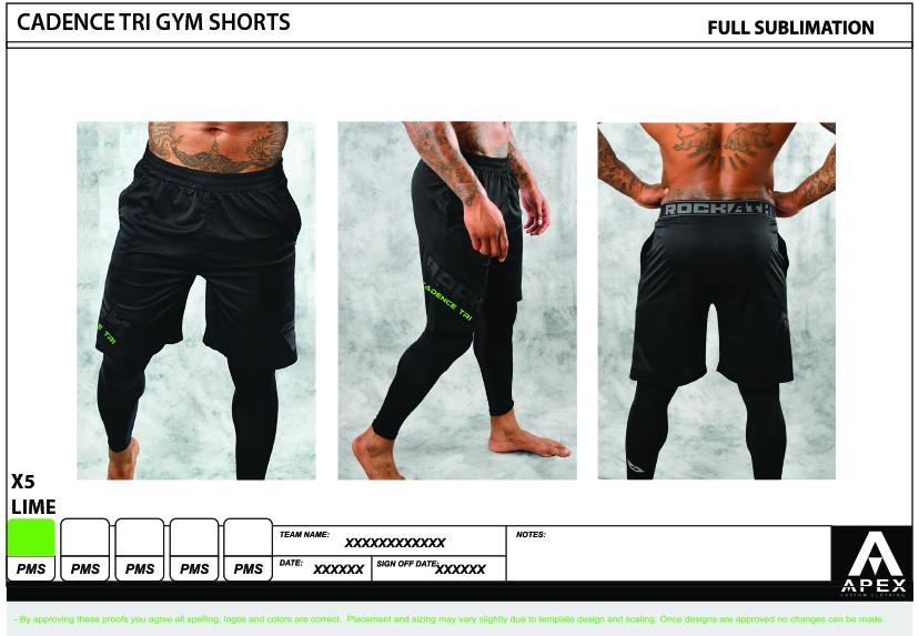 CADENCE TRAINING SHORTS