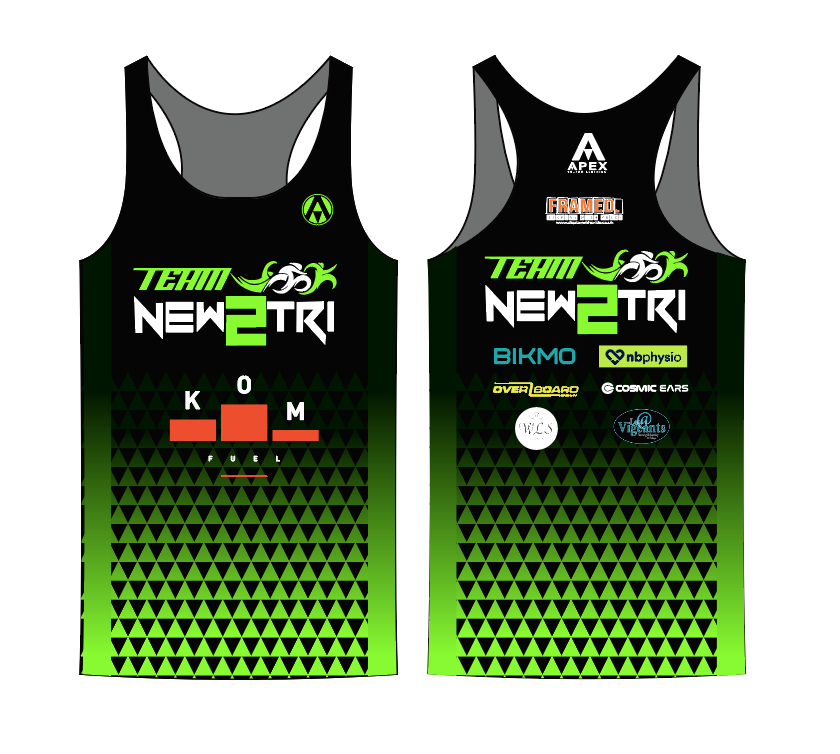 NEW2TRI RUN VEST - GREEN (INC KIDS)