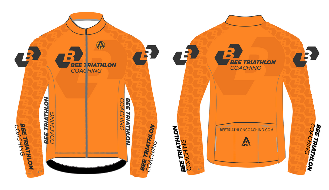 BEE TRI COACHING STELVIO WINTER JACKET -ORANGE DESIGN