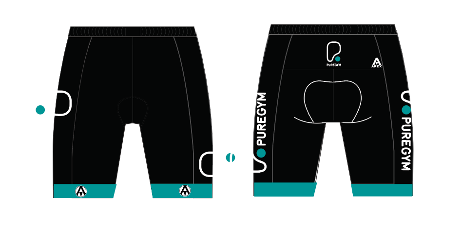 PURE GYM WOMENS TEAM CYCLING SHORTS